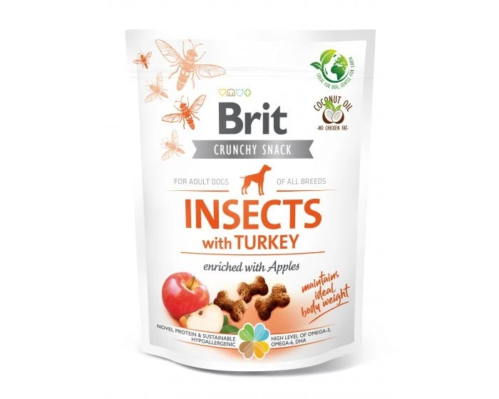 Brit Care Dog Crunchy Cracker Insects rich in Turkey with Ap
