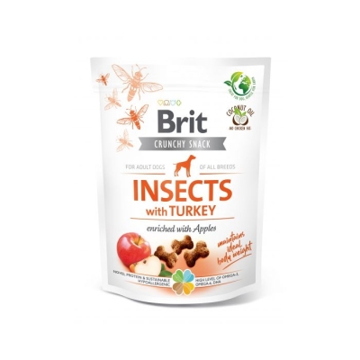 Brit Care Dog Crunchy Cracker Insects rich in Turkey with Apples 200g