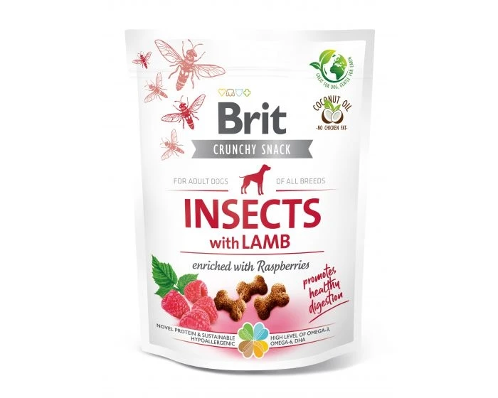 Brit Care Dog Crunchy Cracker Insects rich in Lamb enriched 