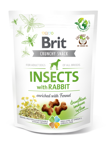 BRIT Care Przysmak Crunchy Cracker Insect&Rabbit dla Psa 200g