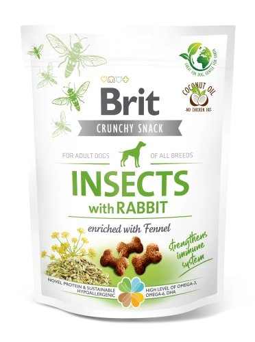 BRIT Care Przysmak Crunchy Cracker Insect&Rabbit dla Psa