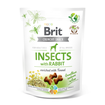 BRIT Care Przysmak Crunchy Cracker Insect&Rabbit dla Psa 200g