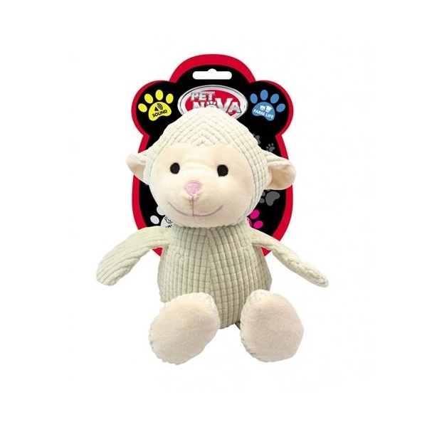 PETNOVA OWCA BEŻOWA PLUSZOWA PISZCZĄCA 32CM PLU-SHEEP-BEIG