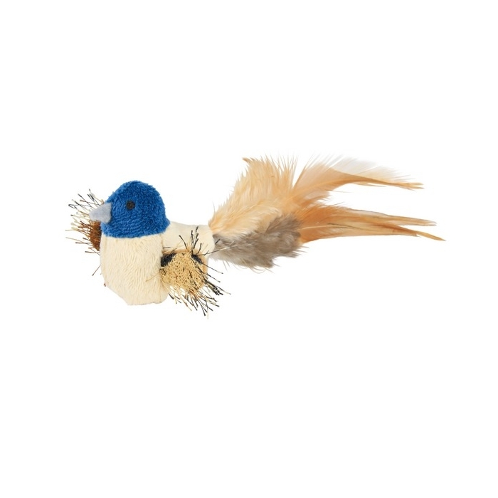 Trixie Zabawka ptaszek z piórami i kocimiętką 8 cm dla kota