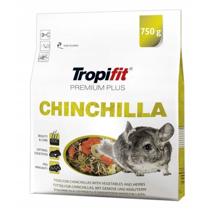Karma sucha dla Szynszyla TROPIFIT Premium Plus Chinchilla  750g