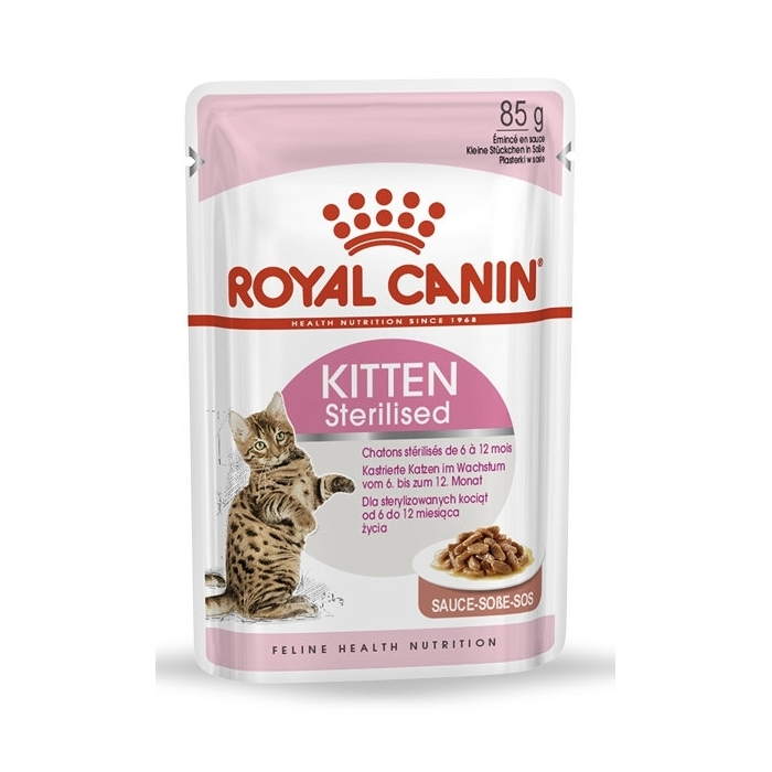 Karma mokra dla kota Royal Canin Kitten sos saszetka 10x85g