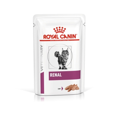 Karma mokra dla kota Royal Canin  Renal Veterinary Diet wołowina saszetka 12x85g