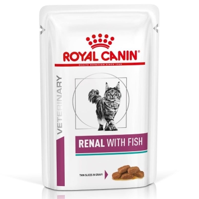 Karma mokra dla kota Royal Canin  Renal Veterinary Diet tunczyk saszetka 12x85g