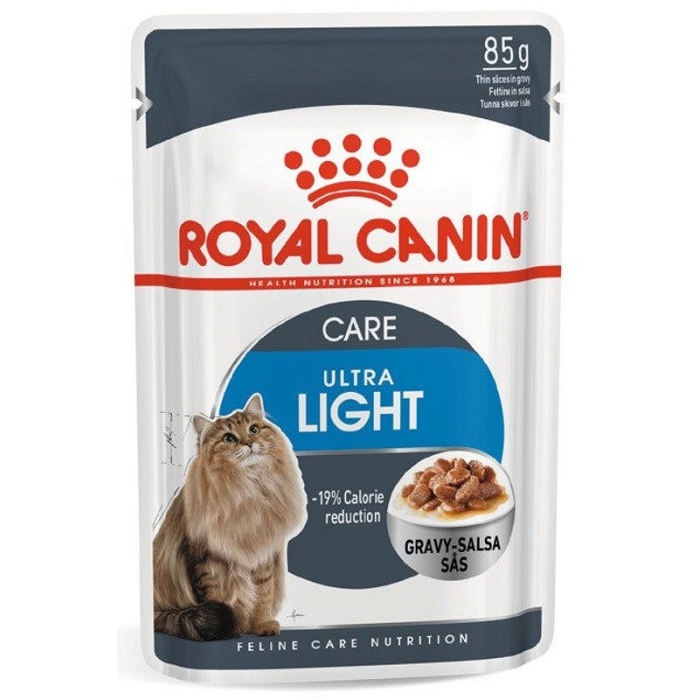Karma mokra dla kota Royal Canin Ultra Light sos saszetka 12x85g