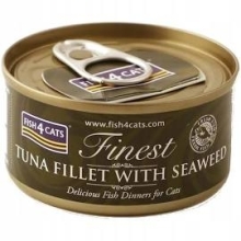 Karma mokra dla kota Fish4Cats Filety różne smaki - 1x70g Tuńczyka z Algami