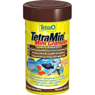 Tetra pokarm dla ryb akwariowych TETRA TetraMin Mini Granules – pokarm dla młodych rybek 100ml