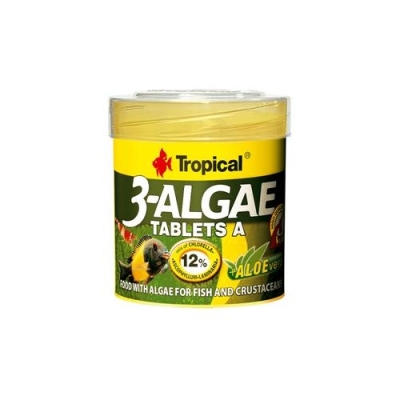 Tropical pokarm dla ryb akwariowych -  3-ALGAE Tablets 80 szt, 200 szt