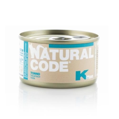 Karma mokra dla kota Natural Code 85g K kitten tuńczyk