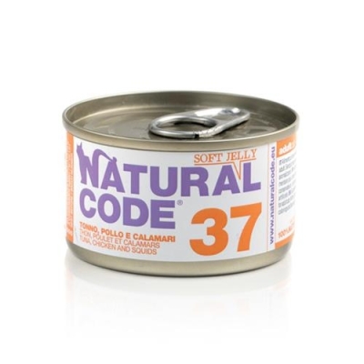 Karma mokra dla kota Natural Code 85g N37 tuńczyk/kura/kałam galareta