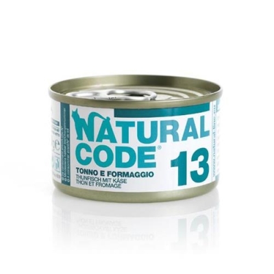 Karma mokra dla kota Natural Code 85g N13 tuńczyk/ser