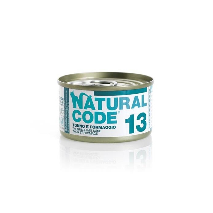 Karma mokra dla kota Natural Code 85g N13 tuńczyk/ser