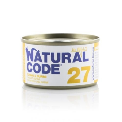 Karma mokra dla kota Natural Code 85g N27 tuńczyk/surimi gal.