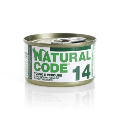 Karma mokra dla kota Natural Code 85g N14 tuńczyk/warzywa