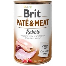 Karma mokra dla psa Brit  Pate&Meat Rabbit Królik 800g puszka