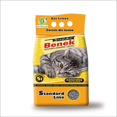 Żwirek dla kota i gryzoni Benek Super Natural /Żółty/ 10l