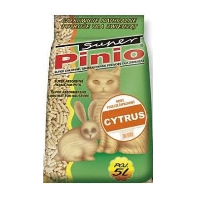 Żwirek dla kota i gryzoni Benek Super Pinio Cytrus 35l