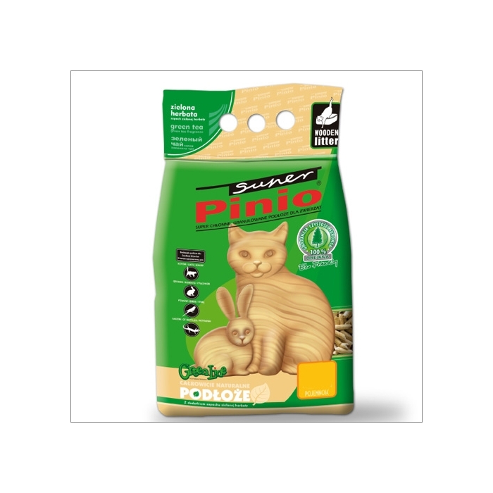 Żwirek dla kota i gryzoni Benek Super Pinio Zielona Herbata 10L