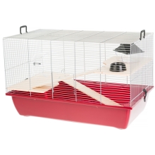 Inter-Zoo Klatka dla myszy myszy, chomika Charlie 2 Color Wood Czerwona  700x400x440mm