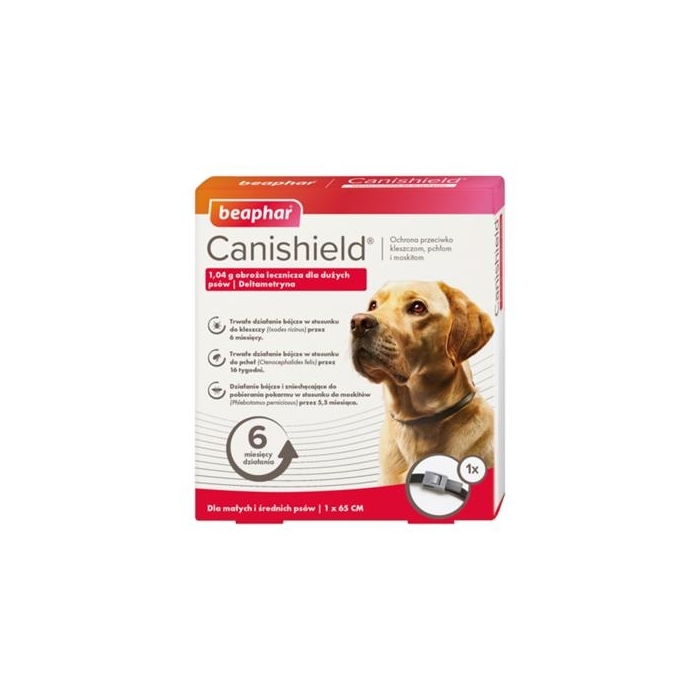 Canishield obroża przeciwpasożytnicza dla psów. Chroni przed kleszczami 48 cm /6mies