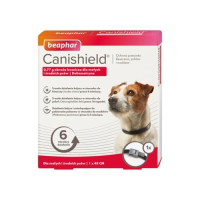 Canishield obroża przeciw pasożytnicza dla psów. Chroni przed kleszczami  65 cm /6mies