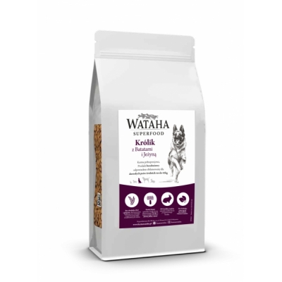 Karma sucha dla psa dorosłego rasy średniej GFR Wataha Superfood Grain Free Królik z Batatami i Jeżyną 2kg