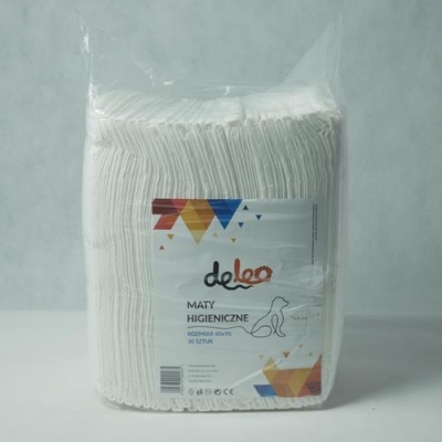 DELEO - podkłady higieniczne absorbujące dla psa 90x60cm