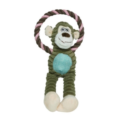 DELEO zabawka dla psa  Małpka Ze Sznurkiem 28cm