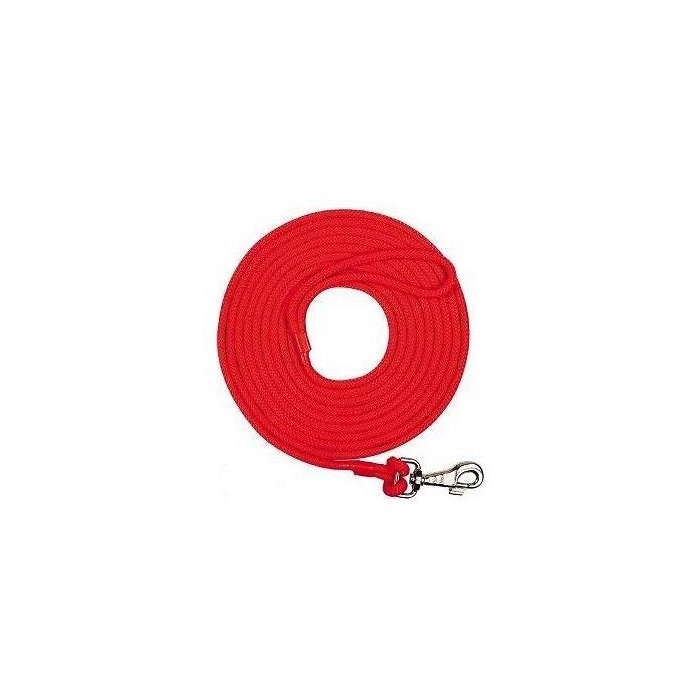 Chaba Smycz treningowa linka dla psa rozm. 10mm/10m kolor czerwony