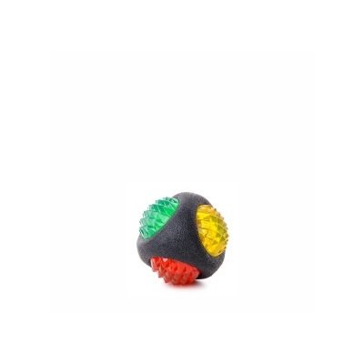 JK-Animals TPR - migoczaca LED piłka STRONG, wytrzymała (gumowa) zabawka z termoplastycznej gumy