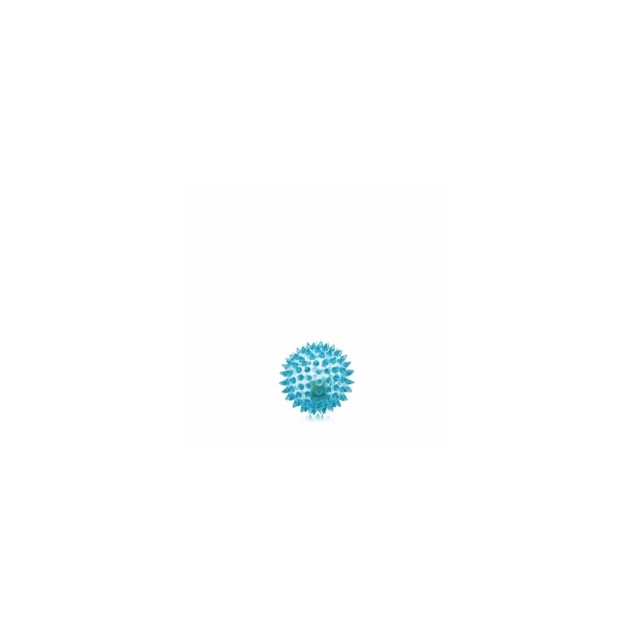 JK-Animals TPR - migocząca LED piłka z kolcami - niebieska, wytrzymała (gumowa) zabawka z termoplastycznej gumy