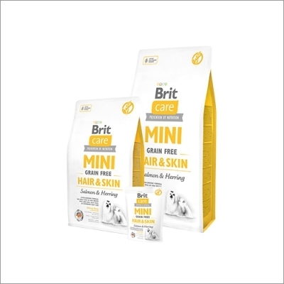 Karma sucha dla psa Brit Care Mini Grain-Free Hair & Skin Salmon & Herring 0.4kg