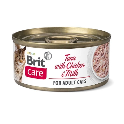 Karma mokra dla kota Brit Care Cat Chicken & Milk Tuńczyk Kurczak Mleko Mokra Karma Dla Kota 70 g