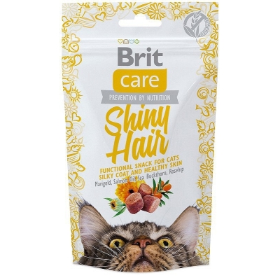 Przysmaki dla kota Brit Care Cat Snack Shiny Hair 50g