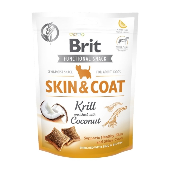 Przysmak dla psów Brit Care Dog Functional Snack Skin&Coat 150g
