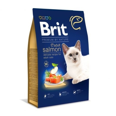 Karma sucha dla kota Brit Care Cat Adult Salmon 0.3kg, 0,8kg, 1,5kg, 8kg
