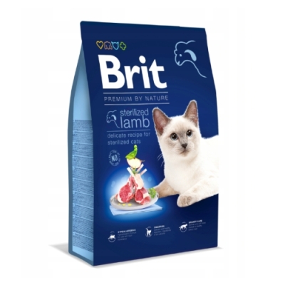 Karma sucha dla kota Brit Care Cat Sterylised Lamb 0.3kg, 0.8kg, 1.5kg, 8kg