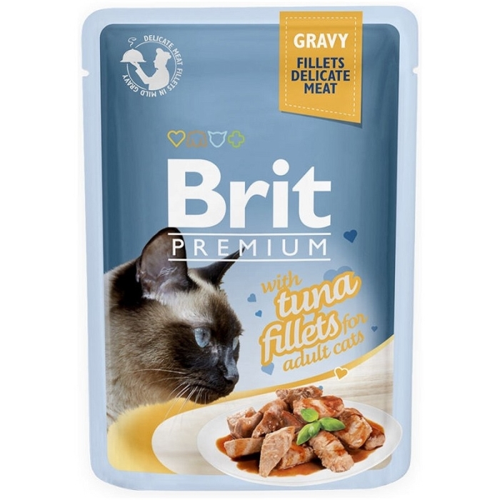Karma mokra dla kota Brit Care Cat Pouch Gravy Fillets Tuna saszetka 85g