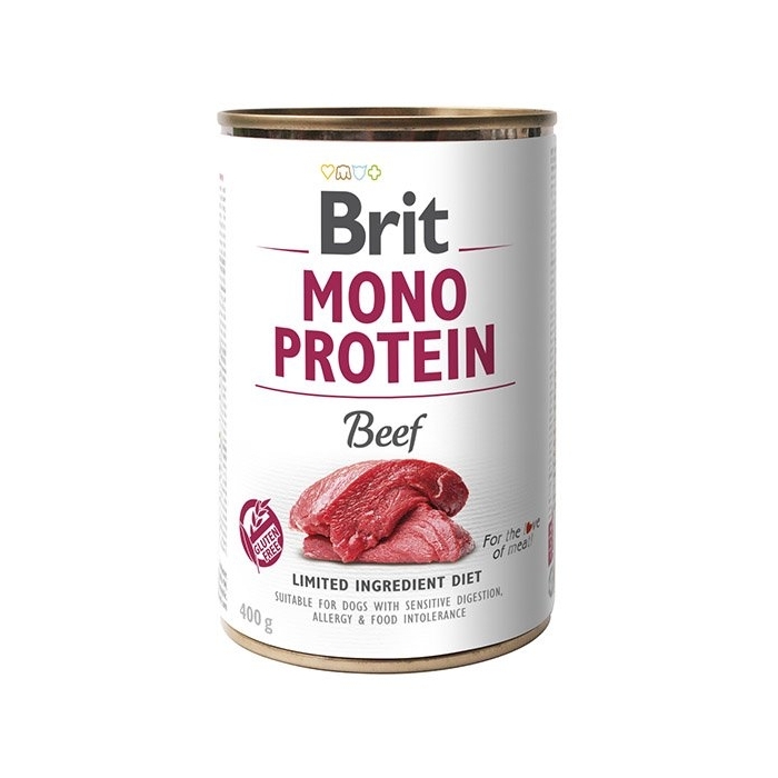 Karma mokra dla psa Brit Mono Protein Beef Wołowina 400g puszka