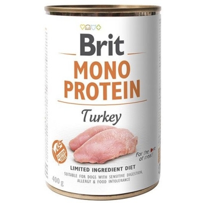 Karma mokra dla psa Brit Mono Protein Turkey Indyk 400g puszka