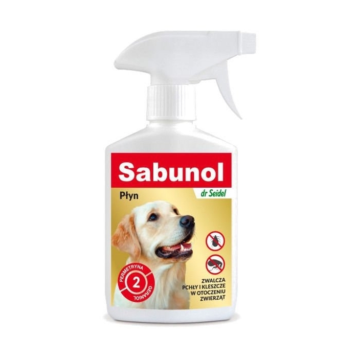 Dr. Seidel - Sabunol płyn do zwalczania pcheł i kleszczy w otoczeniu zwierząt 250 ml