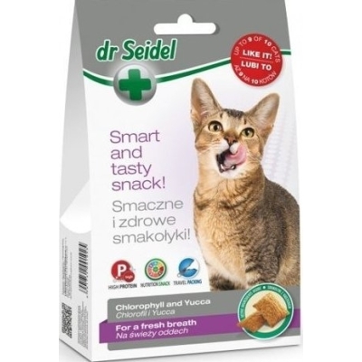 DermaPharm Dr Seidel Smakołyki na świeży oddech dla kota 50g