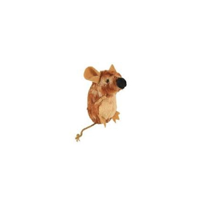 Trixie Zabawka  Mysz stojąca brąz z dźwiękiem 8cm dla kota