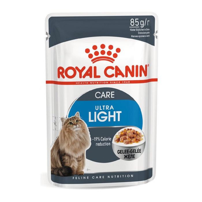 Karma mokra dla kota Royal Canin Ultra Light w galarecie  saszetka 12x85g
