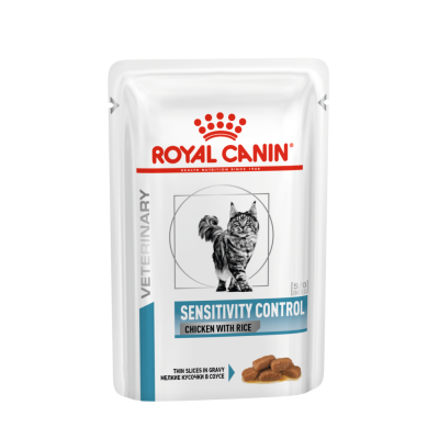 Karma mokra dla kota  Royal Canin  Diet Sensitivity Control Veteriniary Chicken&Rice saszetka 100g