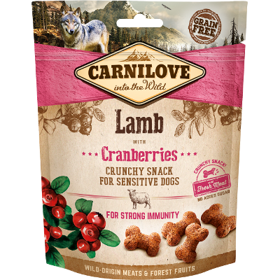 Przysmak dla psów Carnilove Crunchy Lamb with Cranberries